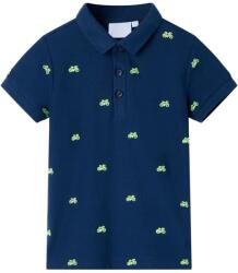 vidaXL Tricou polo pentru copii, bleumarin, 92 GartenMobel Dekor (12159)