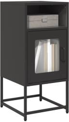 vidaXL Noptiera, negru, 36x39x78 cm, otel laminat la rece GartenMobel Dekor (853410) Comoda
