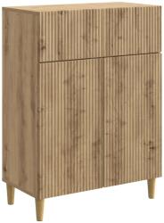 vidaXL Bufet Stejar Artizanal 66 x 34, 5 x 90 cm Lemn prelucrat GartenMobel Dekor (894644) Comoda