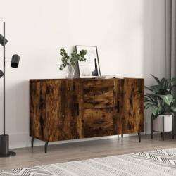 vidaXL Dulap, stejar fumuriu, 100x36x60 cm, lemn compozit GartenMobel Dekor (828193) Comoda