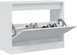 vidaXL Pantofar, alb, 80x34x63 cm, lemn prelucrat GartenMobel Dekor (839959) Pantofar