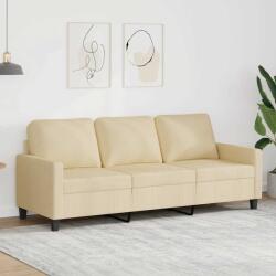 vidaXL Canapea cu 3 locuri, crem, 180 cm, material textil GartenMobel Dekor (359173) Canapea