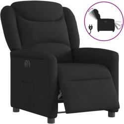 vidaXL Fotoliu rabatabil electric, negru, material textil GartenMobel Dekor (3303176)