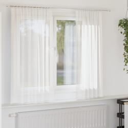 vidaXL Perdele Voile cu buzunare pentru bare 2 buc Alb GartenMobel Dekor (4102241)