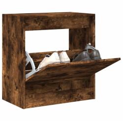 vidaXL Pantofar, stejar fumuriu, 60x34x63, 5 cm, lemn compozit GartenMobel Dekor (839942) Pantofar