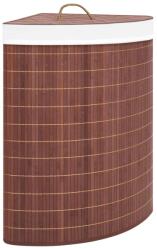 vidaXL Cos de rufe din bambus de colt, maro, 60 L GartenMobel Dekor (320760)