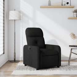 vidaXL Fotoliu rabatabil, negru, material textil GartenMobel Dekor (374199)