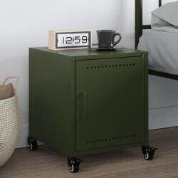 vidaXL Noptiera, verde olive, 36x39x43, 5 cm, otel GartenMobel Dekor (846622)