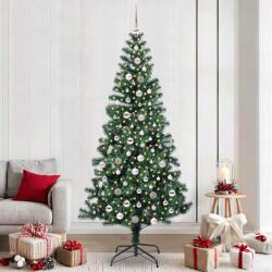 vidaXL Pom de Craciun artificial pre-iluminat cu 300 LED Verde 240 cm GartenMobel Dekor (3396790)