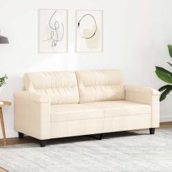 vidaXL Canapea cu 2 locuri, bej, 140 cm, tesatura microfibra GartenMobel Dekor (359566) Canapea