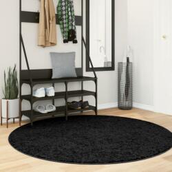 vidaXL Covor „OVIEDO, fire scurte, negru, Ø 160 cm GartenMobel Dekor (375568) Covor