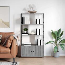 vidaXL Raft pentru carti sonoma gri 80 x 30 x 155.5 cm Lemn compozit GartenMobel Dekor (868440) Biblioteca