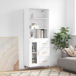 vidaXL Dulap înalt, alb, 69, 5x34x180 cm, lemn compozit GartenMobel Dekor (3189485) Comoda