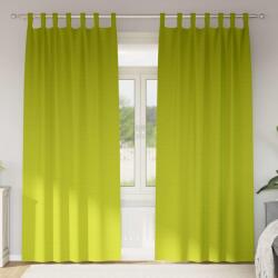 vidaXL Perdele Opaque cu Inel 2 pcs Verde 225 x 140 cm Poliester GartenMobel Dekor (4107610)
