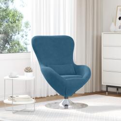 vidaXL Fotoliul Egg din catifea albastra GartenMobel Dekor (42002723)
