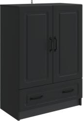vidaXL Bufet cu sertar Negru 66 x 34, 5 x 92 cm Lemn prelucrat GartenMobel Dekor (895816) Comoda