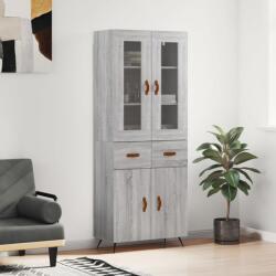 vidaXL Dulap înalt, gri sonoma, 69, 5x34x180 cm, lemn compozit GartenMobel Dekor (3198511) Comoda
