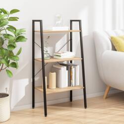 vidaXL Raft cu 3 niveluri, maro deschis / negru, 56x35x108 cm GartenMobel Dekor (336361) Biblioteca