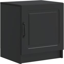 vidaXL Noptiera neagra cu usa, 43 x 34, 5 x 47 cm, din lemn prelucrat (895717)