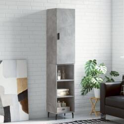 vidaXL Dulap înalt, gri beton, 34, 5x34x180 cm, lemn prelucrat GartenMobel Dekor (3198805) Comoda