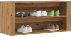 vidaXL Bancheta pantofar stejar artizanal 100x35x45 cm, lemn prelucrat GartenMobel Dekor (857090) Pantofar