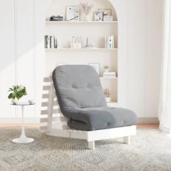 vidaXL Canapea futon cu saltea, alb, 70x206x11 cm, lemn masiv de pin GartenMobel Dekor (846752) Canapea