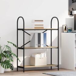 vidaXL Raft pentru carti Stejar sonoma 80 x 30 x 109 cm Lemn compozit GartenMobel Dekor (879900) Biblioteca