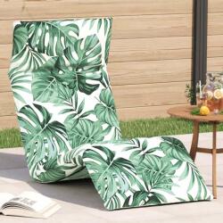 vidaXL Sezlong pliabil cu model de frunze 175x54x8, 5cm tesatura Oxford GartenMobel Dekor (4019758)