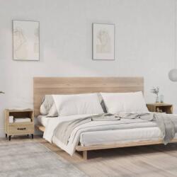 vidaXL Noptiere, 2 buc. , stejar sonoma, lemn prelucrat GartenMobel Dekor (812031)
