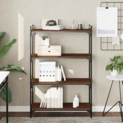 vidaXL Biblioteca 4 niveluri, stejar maro 80x30x120 cm, lemn prelucrat GartenMobel Dekor (837676) Biblioteca