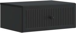 vidaXL Noptiera suspendata neagra cu sertar, 49 x 34, 5 x 20 cm, lemn prelucrat (897937)
