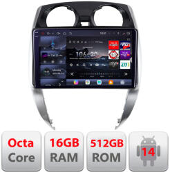 Edotec Navigatie Android Nissan Note 2012-2019 QLED 2K, 16GB RAM, 512GB (KIT-note-2012+EDT-E810-2K)