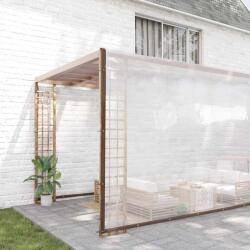 vidaXL Prelata transparenta cu ochiuri 12x12 m polietilena GartenMobel Dekor (4018582)