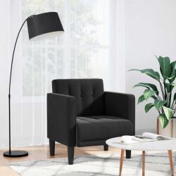 vidaXL Canapea Scaun cu cotiere, negru, 53 cm, catifea GartenMobel Dekor (4100557)