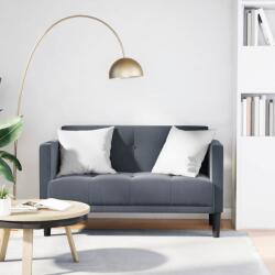 vidaXL Canapea loveseat, gri închis, 111 cm, catifea GartenMobel Dekor (4100571) Canapea