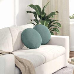 vidaXL Perne de Sezut 2 pcs Verde Marii Ø 40 x 13 cm Catifea GartenMobel Dekor (42014147)