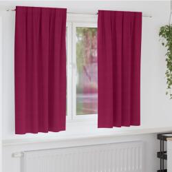 vidaXL Perdele Opaque cu Inel 2 pcs Rosu Vin 175 x 140 cm Poliester GartenMobel Dekor (4107464)