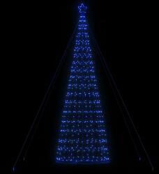 vidaXL Pom de Craciun LED 1534 LED-uri Albastru 500 cm GartenMobel Dekor (4016458)