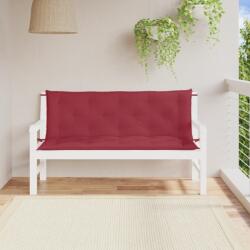 vidaXL Perne banca de gradina 2 buc. , rosu vin, tesatura oxford GartenMobel Dekor (361706)