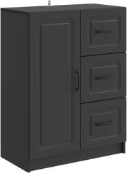 vidaXL Bufet cu sertar Negru 66 x 34, 5 x 87 cm Lemn prelucrat GartenMobel Dekor (895776) Comoda