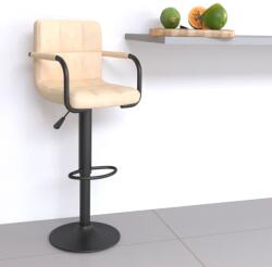 vidaXL Scaun de bar, crem, catifea GartenMobel Dekor (334647)