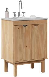 vidaXL Dulap pentru chiuveta de baie „OTTA 59x40x80 cm lemn masiv pin GartenMobel Dekor (4013460)