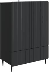 vidaXL Bufet cu sertar Negru 66 x 34, 5 x 97 cm Lemn prelucrat GartenMobel Dekor (894436) Comoda