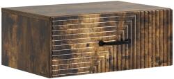 vidaXL Noptiera suspendata cu sertar, stejar fumuriu, 49 x 34, 5 x 20 cm (898625)
