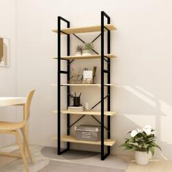 vidaXL Biblioteca cu 5 rafturi, 80x30x175 cm, lemn masiv de pin GartenMobel Dekor (3081993) Biblioteca