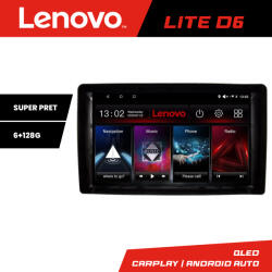 Lenovo Navigatie auto universala 2DIN Lenovo Lite D6, Android, 6GB RAM, 128GB (KIT-2din-2+LITE-9-6+128)