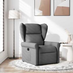 vidaXL Fotoliu rabatabil, gri închis, material textil GartenMobel Dekor (4015657)