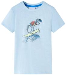 vidaXL Tricou pentru copii, albastru deschis, 140 GartenMobel Dekor (12563)