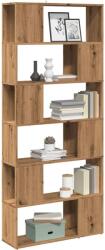 vidaXL Biblioteca/Separator de camera, Stejar artizanal, 80x24x186 cm GartenMobel Dekor (856737) Biblioteca