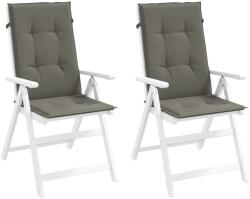 vidaXL Perne scaun cu spatar înalt 2 buc. melanj gri 120x50x4cm textil GartenMobel Dekor (4002415)